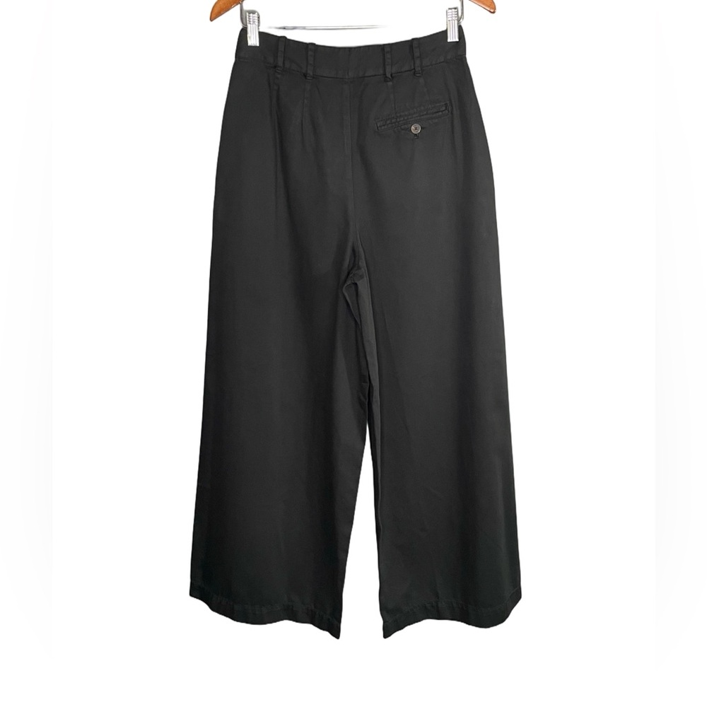 Gap X Doen High Rise Pleated Trouser Wide Leg Pant Black NWT - Picture 3 of 15